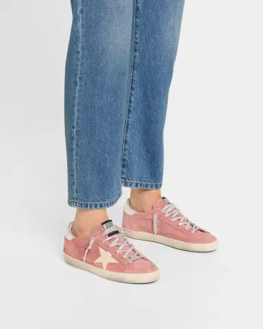 Golden Goose Super-Star Mixed Leather Low-Top Sneakers | Thumbnail 2 Golden Goose Super-Star Mixed Leather Low-Top Sneakers | Thumbnail 2