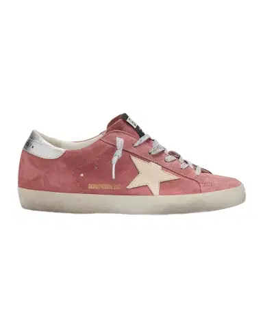 Golden Goose Super-Star Mixed Leather Low-Top Sneakers | Thumbnail 1 Golden Goose Super-Star Mixed Leather Low-Top Sneakers | Thumbnail 1