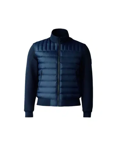 Mackage Men's Collin-R Down Mixed Media Bomber Jacket | Thumbnail 1 Mackage Men's Collin-R Down Mixed Media Bomber Jacket | Thumbnail 1