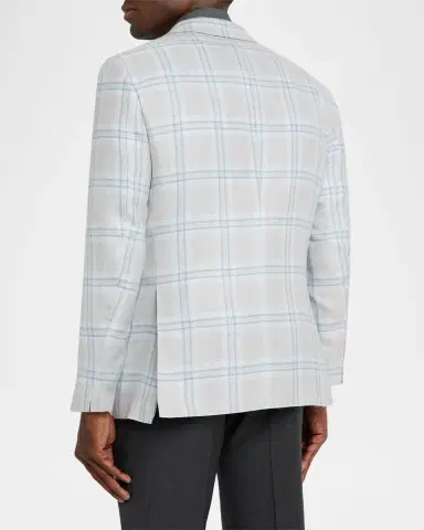 Kiton Men's Check Sport Coat | Thumbnail 3 Kiton Men's Check Sport Coat | Thumbnail 3