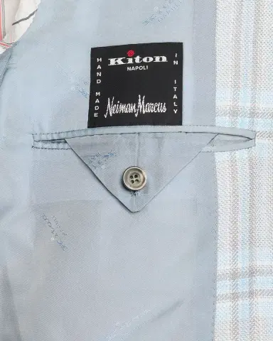 Kiton Men's Check Sport Coat | Thumbnail 6 Kiton Men's Check Sport Coat | Thumbnail 6