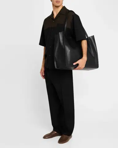 Giuseppe Zanotti Men 's Leather Travel Tote Bag | Thumbnail 5 Giuseppe Zanotti Men 's Leather Travel Tote Bag | Thumbnail 5