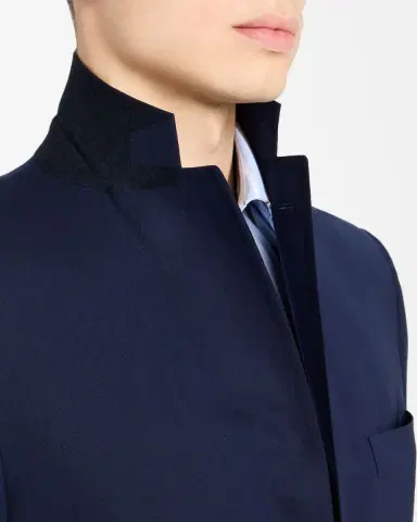 Kiton Men's Solid Wool Blazer | Thumbnail 7 Kiton Men's Solid Wool Blazer | Thumbnail 7