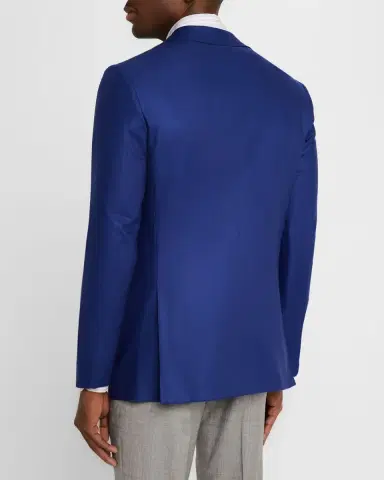 Kiton Men's Solid Wool-Cashmere Blazer | Thumbnail 3 Kiton Men's Solid Wool-Cashmere Blazer | Thumbnail 3