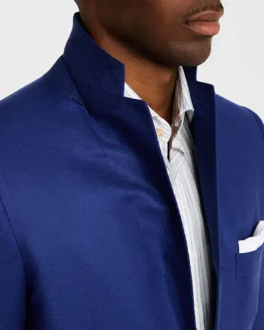 Kiton Men's Solid Wool-Cashmere Blazer | Thumbnail 7 Kiton Men's Solid Wool-Cashmere Blazer | Thumbnail 7
