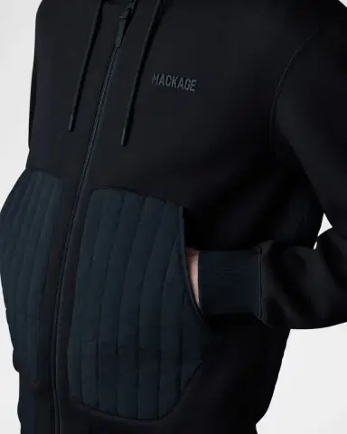 Mackage Men's Cruz Light Down Jersey Hoodie | Thumbnail 5 Mackage Men's Cruz Light Down Jersey Hoodie | Thumbnail 5