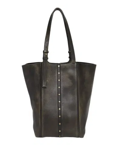 Golden Goose 24/7 North-South Distressed Leather Shoulder Bag | Thumbnail 1 Golden Goose 24/7 North-South Distressed Leather Shoulder Bag | Thumbnail 1