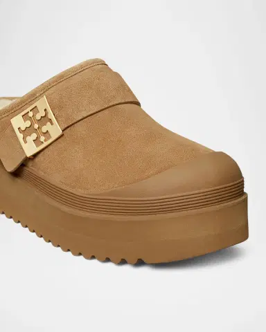 Tory Burch Mellow Suede Shearling Buckle Platform Loafer Mules | Thumbnail 5 Tory Burch Mellow Suede Shearling Buckle Platform Loafer Mules | Thumbnail 5