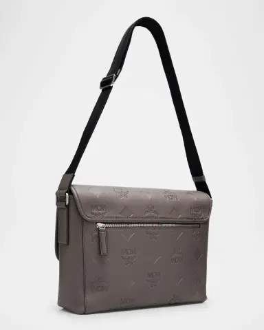 MCM Men's Aren Monogram Leather Crossbody Bag | Thumbnail 2 MCM Men's Aren Monogram Leather Crossbody Bag | Thumbnail 2