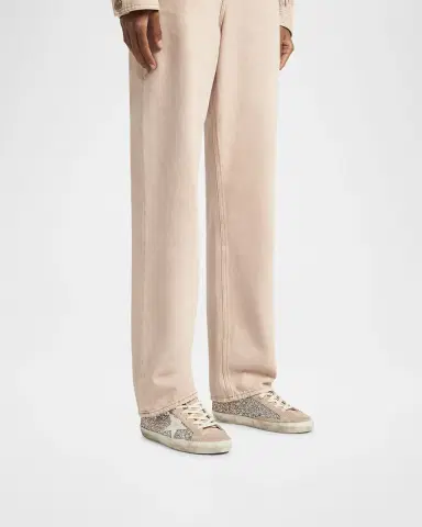 Golden Goose Super-Star Glitter Leather Low-Top Sneakers | Thumbnail 2 Golden Goose Super-Star Glitter Leather Low-Top Sneakers | Thumbnail 2