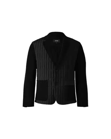 Mackage Men's John Vertical Quilted Mixed-Media Blazer | Thumbnail 1 Mackage Men's John Vertical Quilted Mixed-Media Blazer | Thumbnail 1
