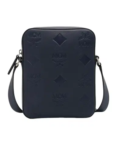 MCM Men's Klassik Monogram Embossed Leather Crossbody Bag | Thumbnail 1 MCM Men's Klassik Monogram Embossed Leather Crossbody Bag | Thumbnail 1