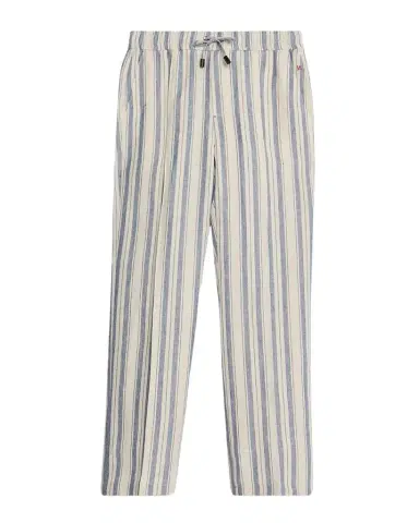 Isaia Men 's Linen Multi-Stripe Pull-On Pants | Thumbnail 1 Isaia Men 's Linen Multi-Stripe Pull-On Pants | Thumbnail 1