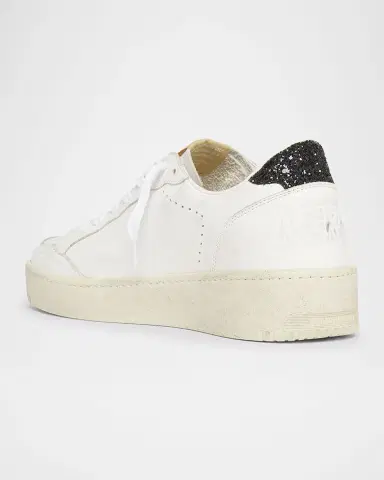 Golden Goose Ball Star Leather Glitter Low-Top Sneakers | Thumbnail 4 Golden Goose Ball Star Leather Glitter Low-Top Sneakers | Thumbnail 4