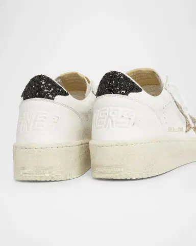 Golden Goose Ball Star Leather Glitter Low-Top Sneakers | Thumbnail 5 Golden Goose Ball Star Leather Glitter Low-Top Sneakers | Thumbnail 5