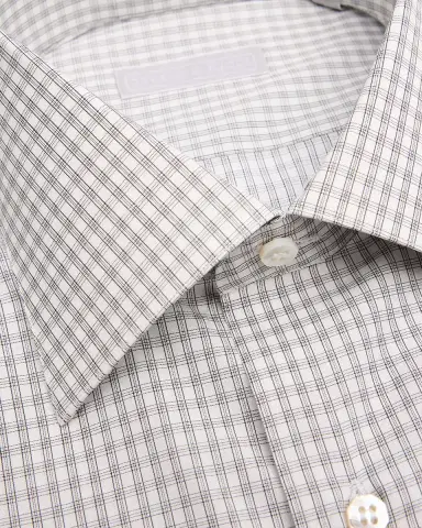 Stefano Ricci Men's Cotton Micro-Check Dress Shirt | Thumbnail 2 Stefano Ricci Men's Cotton Micro-Check Dress Shirt | Thumbnail 2