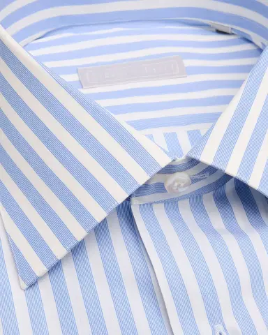 Stefano Ricci Men's Cotton Bengal Stripe Dress Shirt | Thumbnail 2 Stefano Ricci Men's Cotton Bengal Stripe Dress Shirt | Thumbnail 2