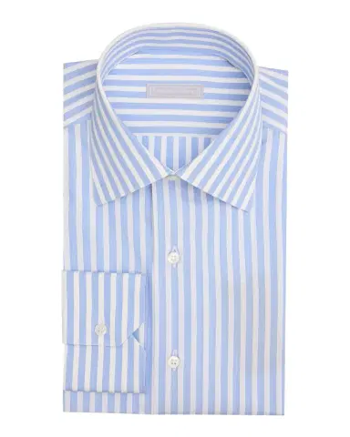 Stefano Ricci Men's Cotton Bengal Stripe Dress Shirt | Thumbnail 1 Stefano Ricci Men's Cotton Bengal Stripe Dress Shirt | Thumbnail 1