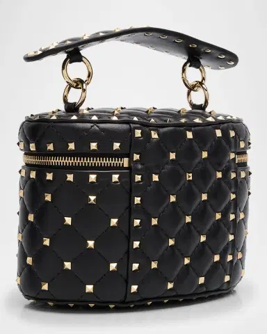Valentino Garavani Rockstud Spike Top-Handle Vanity Bag | Thumbnail 3 Valentino Garavani Rockstud Spike Top-Handle Vanity Bag | Thumbnail 3