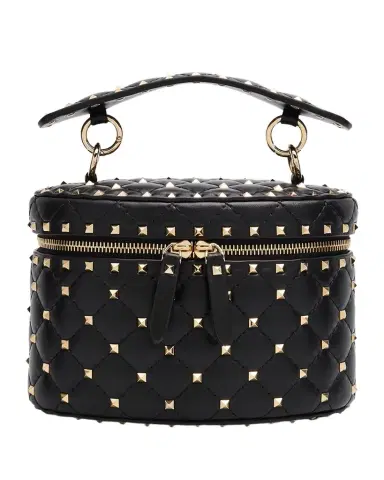 Valentino Garavani Rockstud Spike Top-Handle Vanity Bag | Thumbnail 1 Valentino Garavani Rockstud Spike Top-Handle Vanity Bag | Thumbnail 1