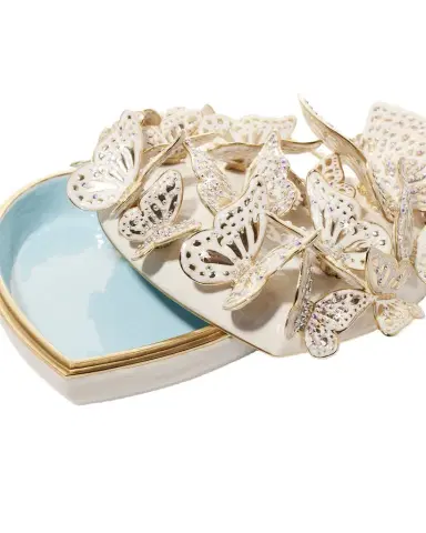 Jay Strongwater Amelia Opal Heart Box | Thumbnail 1 Jay Strongwater Amelia Opal Heart Box | Thumbnail 1