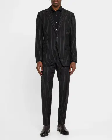 TOM FORD Men's O 'Connor Sharp Stripe Suit | Thumbnail 2 TOM FORD Men's O 'Connor Sharp Stripe Suit | Thumbnail 2