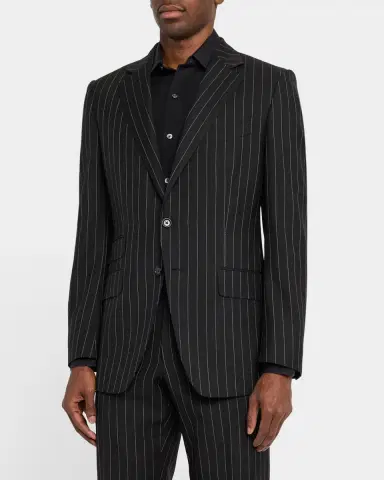 TOM FORD Men's O 'Connor Sharp Stripe Suit | Thumbnail 4 TOM FORD Men's O 'Connor Sharp Stripe Suit | Thumbnail 4