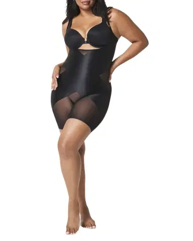 Spanx Open-Bust X Mid-Thigh Bodysuit | Thumbnail 1 Spanx Open-Bust X Mid-Thigh Bodysuit | Thumbnail 1
