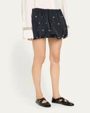 A.L.C. Holly Embellished Bubble Mini Skirt | Thumbnail 4 A.L.C. Holly Embellished Bubble Mini Skirt | Thumbnail 4