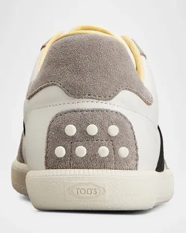 Tod's Men's Allascciata Cassetta Leggera Leather Low-Top Sneakers | Thumbnail 2 Tod's Men's Allascciata Cassetta Leggera Leather Low-Top Sneakers | Thumbnail 2