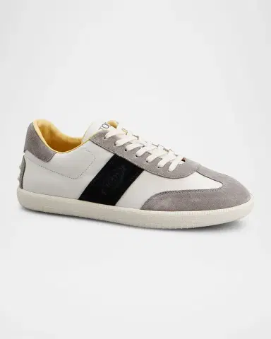 Tod's Men's Allascciata Cassetta Leggera Leather Low-Top Sneakers | Thumbnail 4 Tod's Men's Allascciata Cassetta Leggera Leather Low-Top Sneakers | Thumbnail 4