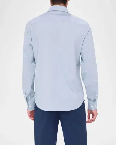 Bugatchi Men's OoohCotton James Micro-Stripe Sport Shirt | Thumbnail 2 Bugatchi Men's OoohCotton James Micro-Stripe Sport Shirt | Thumbnail 2