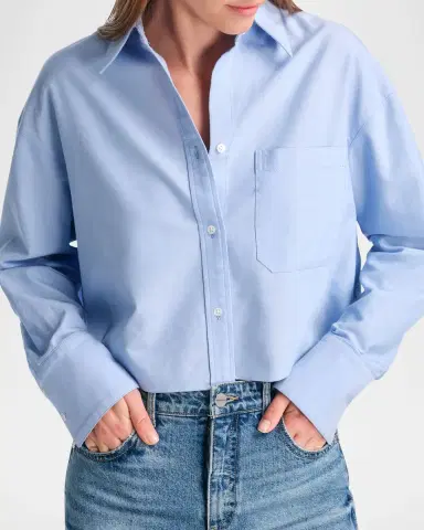 TWP Little Big Joe Cropped Button-Front Shirt | Thumbnail 4 TWP Little Big Joe Cropped Button-Front Shirt | Thumbnail 4