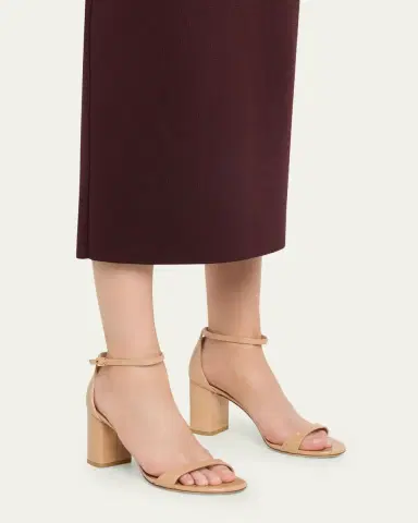 Stuart Weitzman Nudist II Leather Ankle-Strap Sandals | Thumbnail 6 Stuart Weitzman Nudist II Leather Ankle-Strap Sandals | Thumbnail 6