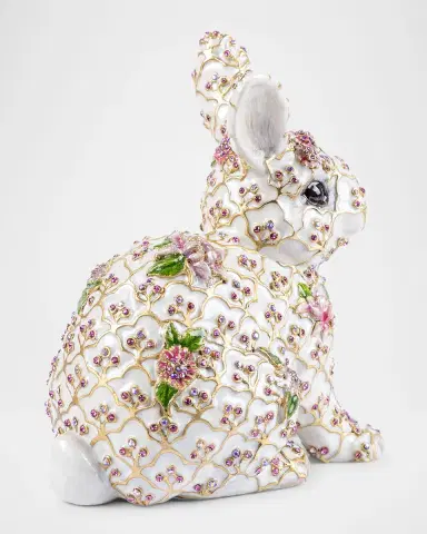 Jay Strongwater Jing Floral Rabbit Figurine | Thumbnail 3 Jay Strongwater Jing Floral Rabbit Figurine | Thumbnail 3