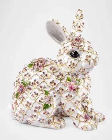 Jay Strongwater Jing Floral Rabbit Figurine | Thumbnail 4 Jay Strongwater Jing Floral Rabbit Figurine | Thumbnail 4