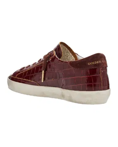 Golden Goose Super-Star Croco Embossed Leather Low-Top Sneakers | Thumbnail 1 Golden Goose Super-Star Croco Embossed Leather Low-Top Sneakers | Thumbnail 1