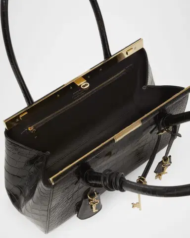 Dolce & Gabbana Marlene Charm Croc-Embossed Leather Shoulder Bag | Thumbnail 4 Dolce & Gabbana Marlene Charm Croc-Embossed Leather Shoulder Bag | Thumbnail 4