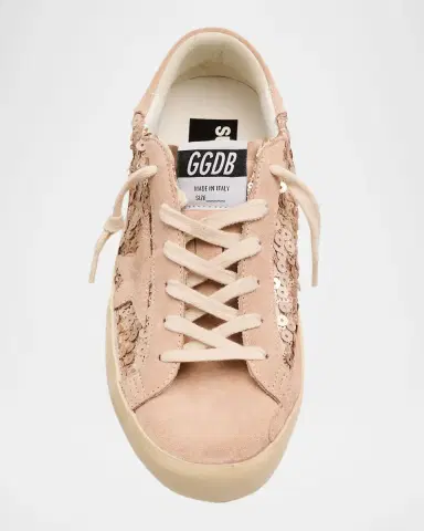 Golden Goose Super-Star Sequin Suede Low-Top Sneakers | Thumbnail 4 Golden Goose Super-Star Sequin Suede Low-Top Sneakers | Thumbnail 4