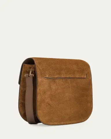 Tom Ford Tara Mini Flap Crossbody Bag in Suede and Leather | Thumbnail 7 Tom Ford Tara Mini Flap Crossbody Bag in Suede and Leather | Thumbnail 7