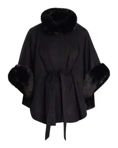 Sofia Cashmere Cashmere Shawl W/ Faux Fur Trim | Thumbnail 1 Sofia Cashmere Cashmere Shawl W/ Faux Fur Trim | Thumbnail 1
