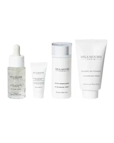Mila Moursi Limited Edition Clarifying & Purifying Travel Kit Essentials Oily Skin | Thumbnail 1 Mila Moursi Limited Edition Clarifying & Purifying Travel Kit Essentials Oily Skin | Thumbnail 1