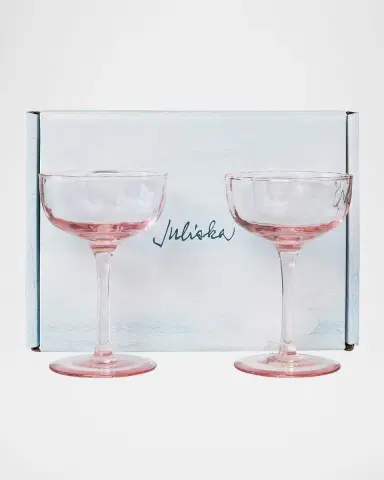 Juliska Puro Cocktail Coupe Glasses, Set of 2 | Thumbnail 5 Juliska Puro Cocktail Coupe Glasses, Set of 2 | Thumbnail 5