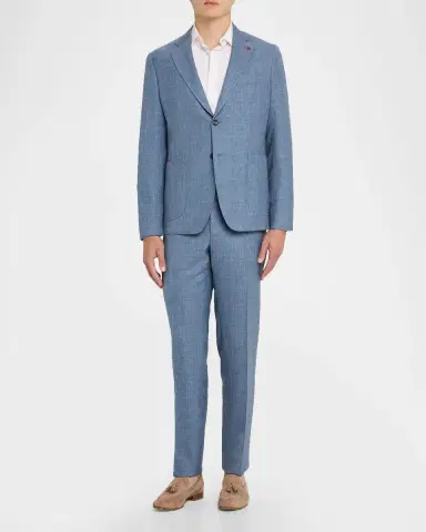Isaia Men 's Thin Stripe Single-Breasted Suit | Thumbnail 2 Isaia Men 's Thin Stripe Single-Breasted Suit | Thumbnail 2