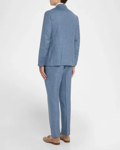 Isaia Men 's Thin Stripe Single-Breasted Suit | Thumbnail 3 Isaia Men 's Thin Stripe Single-Breasted Suit | Thumbnail 3