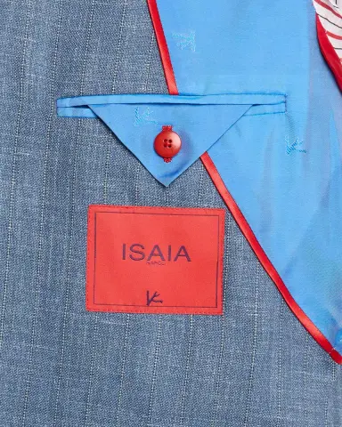 Isaia Men 's Thin Stripe Single-Breasted Suit | Thumbnail 7 Isaia Men 's Thin Stripe Single-Breasted Suit | Thumbnail 7