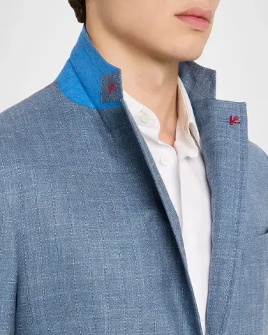 Isaia Men 's Thin Stripe Single-Breasted Suit | Thumbnail 8 Isaia Men 's Thin Stripe Single-Breasted Suit | Thumbnail 8