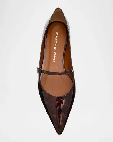 Stuart Weitzman Emilia Tortoise Patent Leather Mary Jane Ballerina Flats | Thumbnail 5 Stuart Weitzman Emilia Tortoise Patent Leather Mary Jane Ballerina Flats | Thumbnail 5