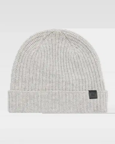 Tom Ford Men's Cashmere Ribbed Beanie Hat | Thumbnail 2 Tom Ford Men's Cashmere Ribbed Beanie Hat | Thumbnail 2