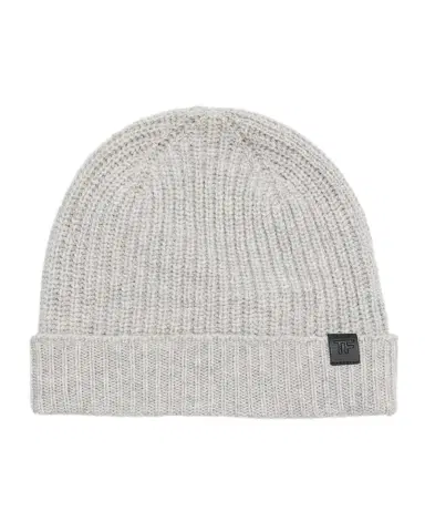 Tom Ford Men's Cashmere Ribbed Beanie Hat | Thumbnail 1 Tom Ford Men's Cashmere Ribbed Beanie Hat | Thumbnail 1